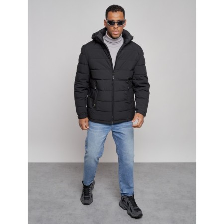 Sports male winter, size 58, black color-9