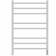 Towel electric heater Grois alex, 500x800 mm, 8 crossbars, lower, white