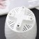 Pot for flowers with basal watering "Rumba", 1.5 l, white color