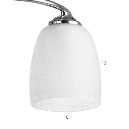 August chandelier 6X27 40W chrome 58x58x25 cm Bayerlux-6