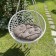 Pillow for swing "Tina", diameter 60 cm, color light gray