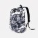 School backpack from textiles on a zipper, 3 pockets, gray/black color
