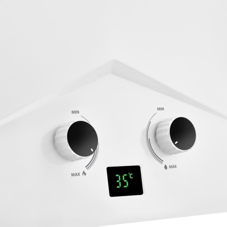 Gas column Ballu Gwh 10 Warmix, 20 kW, wall, white-6