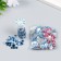 Decor "Semiobusins ​​and rhinestones. Blue gradient" D = 6 mm 10g 200 pcs 5x2.5 cm mix