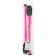 Bulava for rhythmic gymnastics inserted indigo, 41 cm, pink/black color