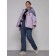 Ski jacket female winter, size 58, purple color