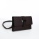 Bag-clate on magnet, long belt, brown color