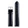 Watch strap, male, 22 mm, harness 80 mm, larynx 120 mm, genuine leather, black