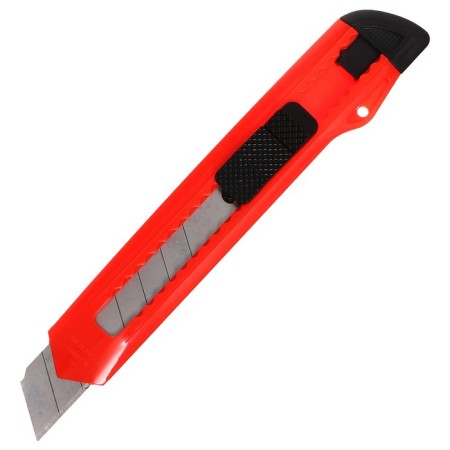 Chancellery knife 18mm, plastic in the package, TOP-3
