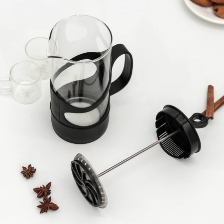 French press Herevin "Arabica", 1 l, black color-3