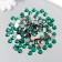 Decor for creativity plastic "Rhinestones. Dark green" set 300 pcs d = 0.8 cm