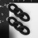 Earrings plastic "Chain" delight, small, black color