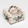 Bearbox under the Bento-Port with the Window "New Year with cones", 14 x 14 x 8 cm, New Year