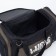 Road bag on lightning, 3 outer pockets, long belt, black color/hack