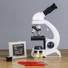 Microscope, increase in an increase in 450x, 200x, 80s, with backlight, white