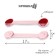 The door lock is flexible, set 2 pcs., Pink color