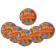 Disposable paper plate "Happy birthday" Funny balls (18 cm)