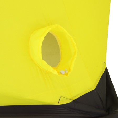 Tent Winter insulated Helios "Cube", 1.75 x 1.75 m, yellow/gray color (HS-Wsci-175YG)-12