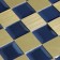 Self-adhesive panel 30*30cm mosaic cage blue-gold