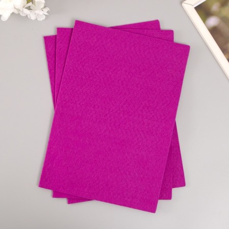 A set of soft felt "Astra" (3 pcs) purple, 3 mm, 400 gr. 20x30 cm-1