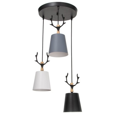 Lamp 2705/3 E27 40W black-white-gray 30x30x13-90 cm