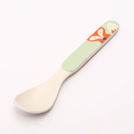 Spoon for feeding, bamboo, color mix