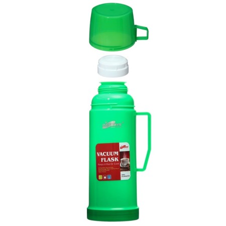 Thermos 450 ml, with a glass flask, with a mug, 12 x 25 cm, green-1