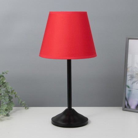Eleanor desktop lamp 1x15W E27 Black/Red 22x22x42cm Risalux