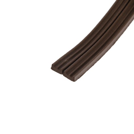 Rubber tundra seal, profile E, size 4x9 mm, brown, in packaging 6 m-5