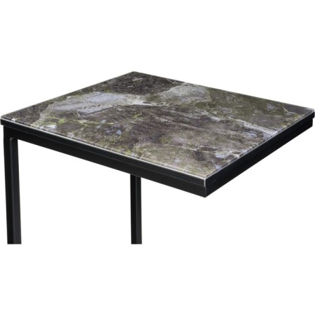 Coffee table Hercules metal, royal marble/black 30x34x62 cm-3