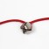 Domesticope-a-piece "snake" with a bell, orange on a pink handle