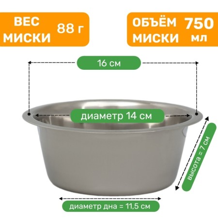 Standard bowl, 750 ml-1