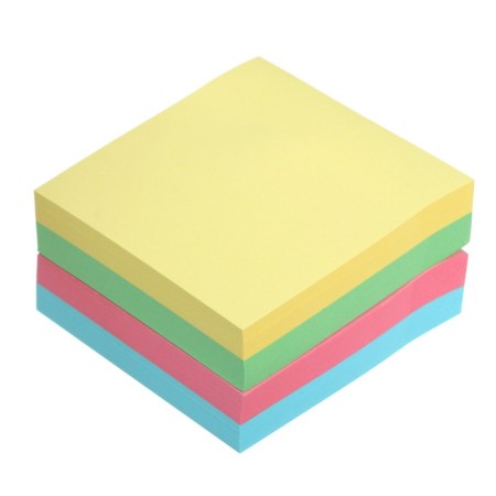 Block with a sticky edge of 51 mm x 51 mm, 400 sheets, pastel, 4 colors