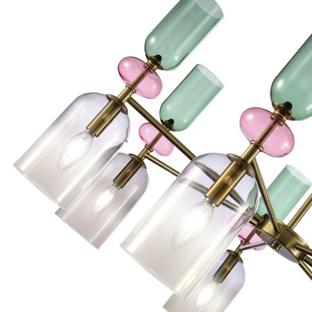 Ceiling Ceiling ST LUCE. SL2000.202.07. GEA. 7x40 watts, E14, 85x85x40 cm, golden color-5