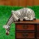 Souvenir tree "Peeping zebra" 24x17x7 cm