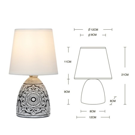 DEBORA table lamp 7045-502 1 x E14 40W black-4