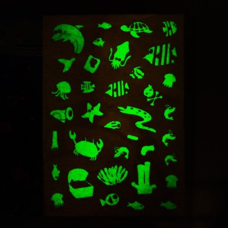 Book with luminous stickers "Sea depths", 70 stickers, 4 p.-3