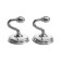 One -rod hook for curtains CAPPIO KC112, chromium color, 2 pcs