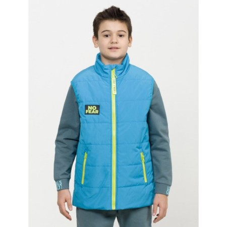 Vest for boys, height 146 cm, blue color