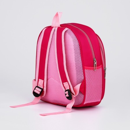 Baby backpack on lightning, 3 outer pockets, pink color-4