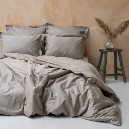 Crystick "Fergi", size 215x220 cm, beige-gray color