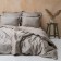 Crystick "Fergi", size 215x220 cm, beige-gray color