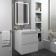 Tumbling under the Uperwood Tanos sink, suspended, 50 cm, white