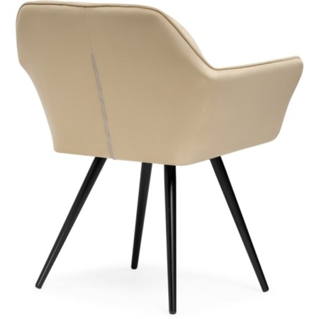 STULL OF A METAL CARKASAS Metal/velor, black/beige 63x59x80 cm-5