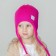 Children's hat, raspberry color, size 46-50