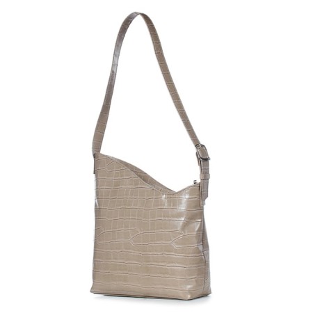 Bag Women's, Flooded Leather, 270x310x100 cm, Bezhevaya T.