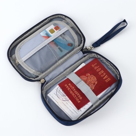 Organizer for the documents “Travel is always a good idea”, Blue, 19 x 13 cm.-5