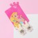 Children's earrings "chosen" bunny with a heart, white-beige color