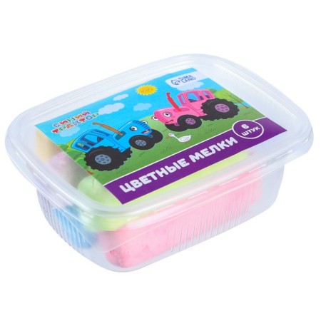 Set of colored crayons Blue Tractor, 6 colors-3