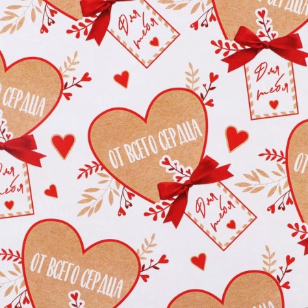 Paper packing glossy bilateral "love", 70 x 100 cm-2